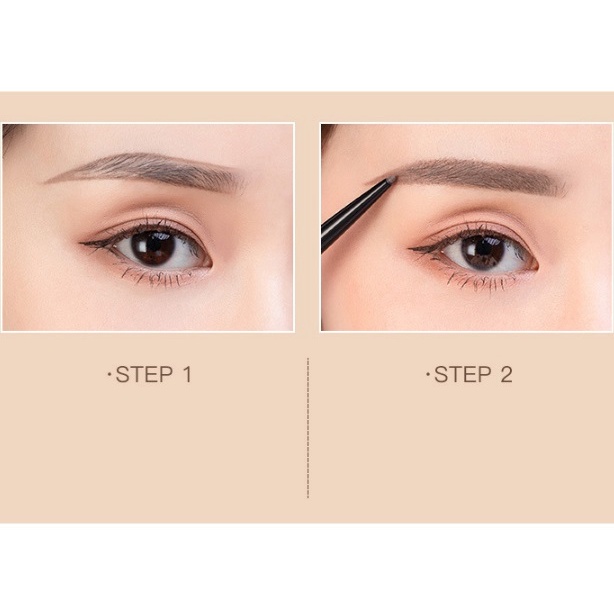 LAMEILA  PRETTY POWERFUL EYEBROW  SET 5 IN 1  ~  PENSIL ALIS BERKEPALA DUA AUTO ROTASI  ~ ANTI AIR ANTI KERINGAT TIDAK MUDAH LUNTUR 785