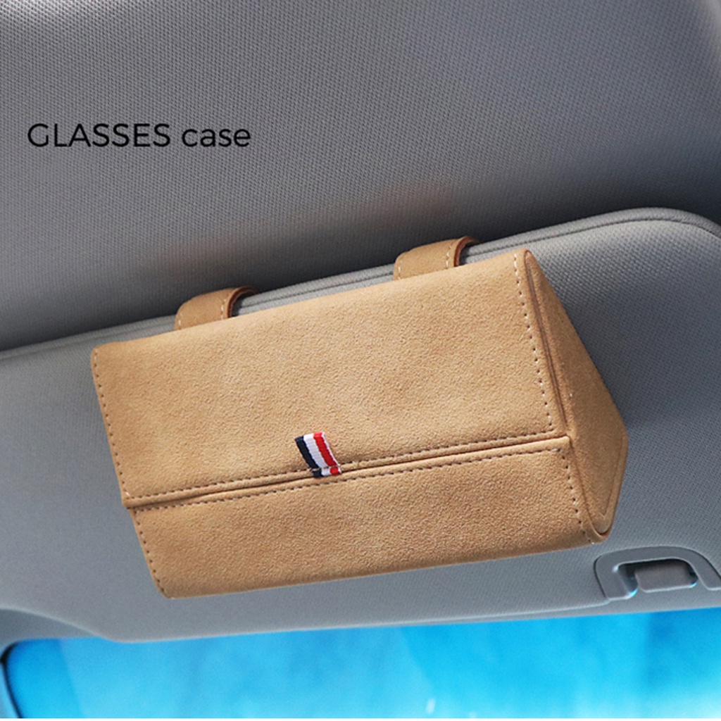 Kotak Kacamata Mobil Sun Visor Sunglasses Organizer Box