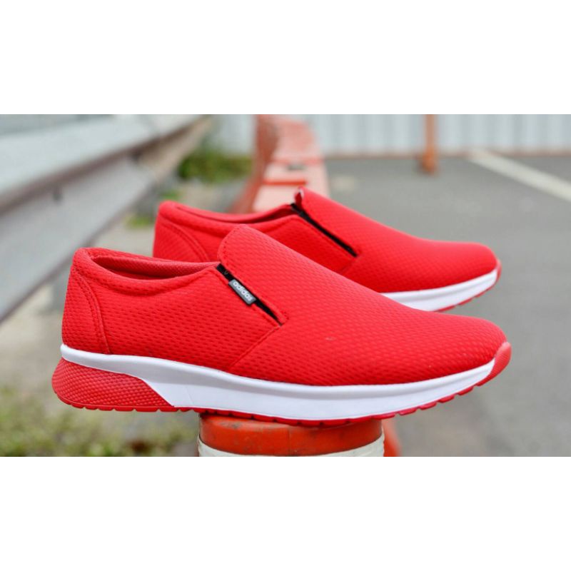 ADIDAS ZOOM - Sepatu Sneakers Pria Slip On Pria Olahraga Jogging Running Gaya Trendy Ringan Dan Simple