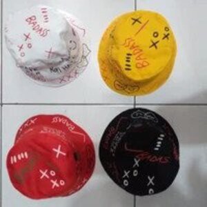 Topi Bucket Gaya Korea KPOP / Bucket Hat Remaja Dewasa Motif Graffiti