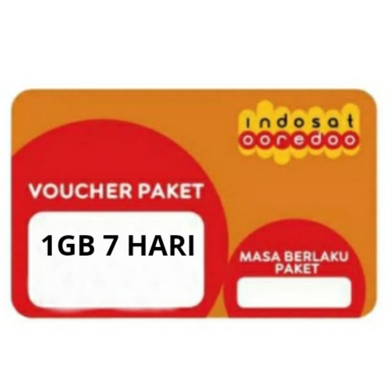 Voucher Indosat 1GB 7 Hari