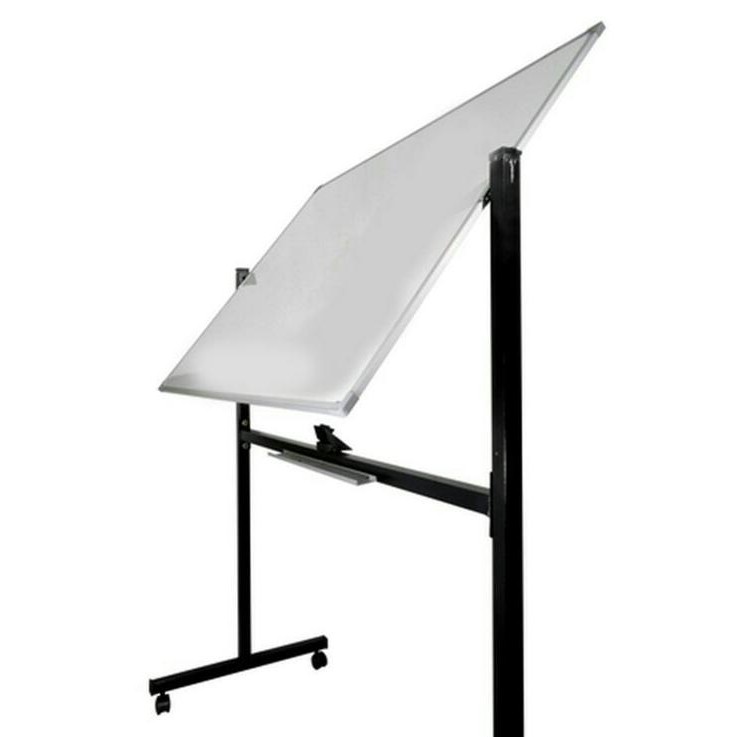 

PAPAN TULIS/WHITEBOARD 60X120 DOUBLE FACEMAGNETIC+STAND TERLARIS