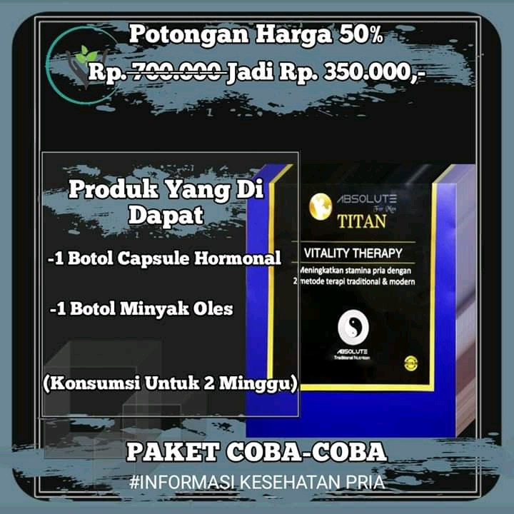 OBAT PEMBESAR KELAMIN/ OBAT KUAT SEKS - ABSOLUTE TITAN ORI