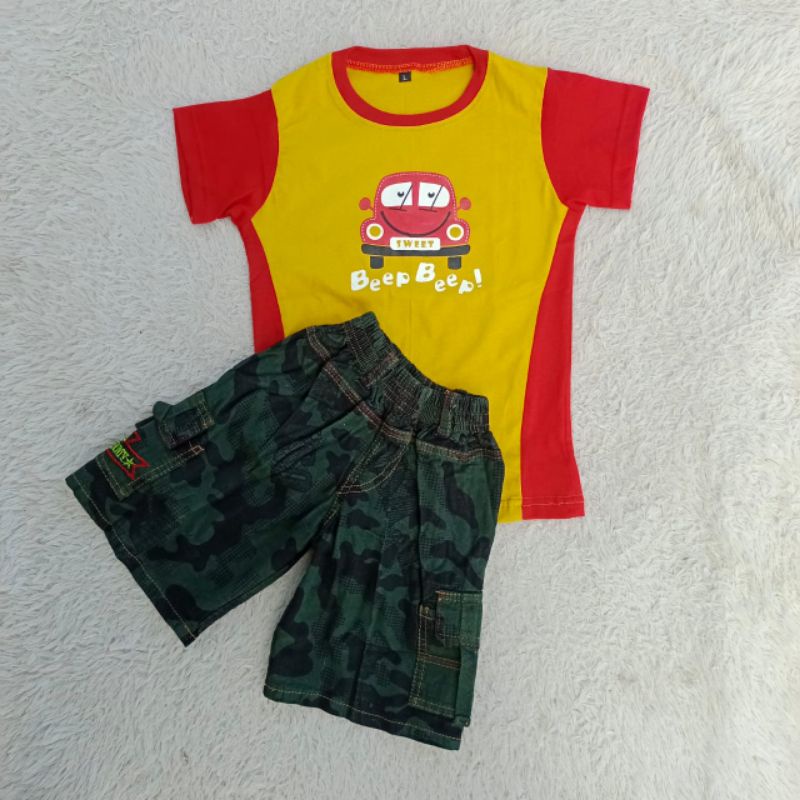 SETELAN KAOS ANAK USIA 1-3 / SETELAN KOAS ANAK CARGO / KAOS SETELAN ANAK LAKI / SETELAN CARGO ANAK  /SETELAN ANAK BALITA / SETELAN ANAK KAOS