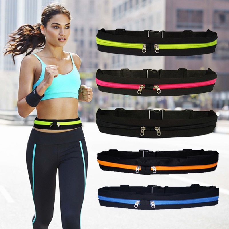 Sabuk Olahraga Running Belt Lari Sepeda Fitness Model Ikat Pinggang