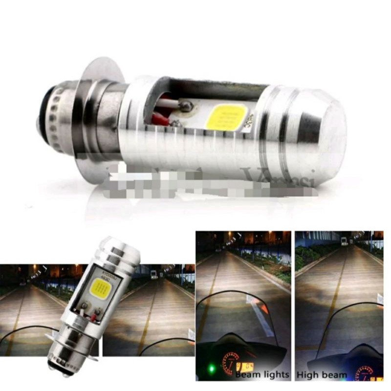 AC DC Lampu LED Utama Depan 2Led Motor Bebek dan Matic Soket H6 Led 2 Sisi  PnP - Putih-4