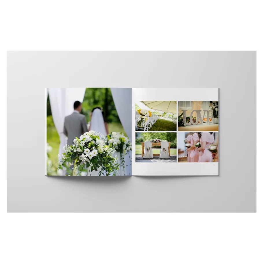 Minimalist Square Wedding Album