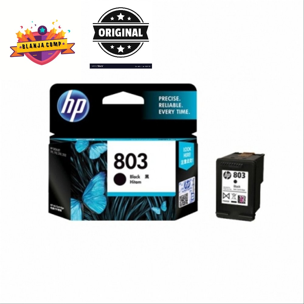 Tinta printer hp 803 BLACK original/ - HP Deskjet 1111, 1112, 2131, 213