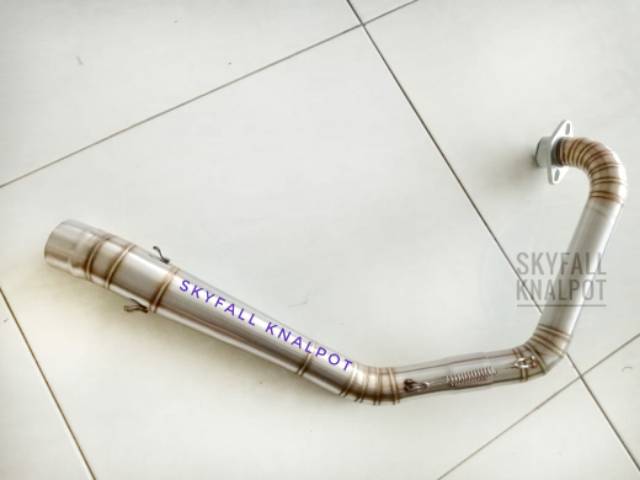 Pipa Leher Knalpot Racing MX KING 150 Y15ZR EXCITER 150 SNIPER 150MX Header Only UNDERBONE Roadrace Balap-1