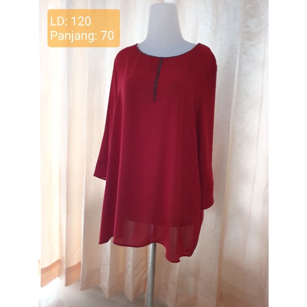 Atasan/Blouse Wanita Warna Merah
