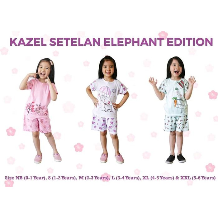 Kazel Setelan Pendek Elephant