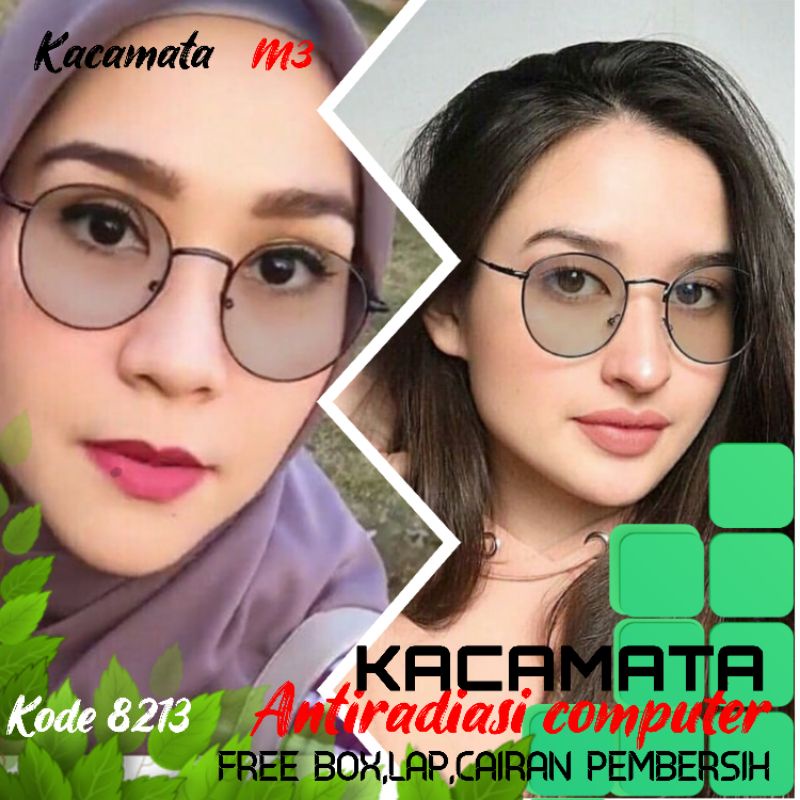 kacamata lensa antiradiasi computer tv hp laptop bisa normal minus plus cilinder tergantung permintaan sampai minus 5 cyl 2 harga masih sama tulis saja pesanan kaka di catatan saat order free box lap cairan pembersih kode 8213 size 50-18-140