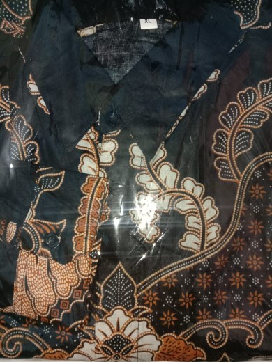Kemeja Batik Pria Katun Polos Sopal Batik Prada / Baju Batik Pria