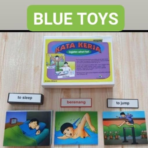 Kartu Kata Kerja Anak Terapi Wicara Perilaku Autis