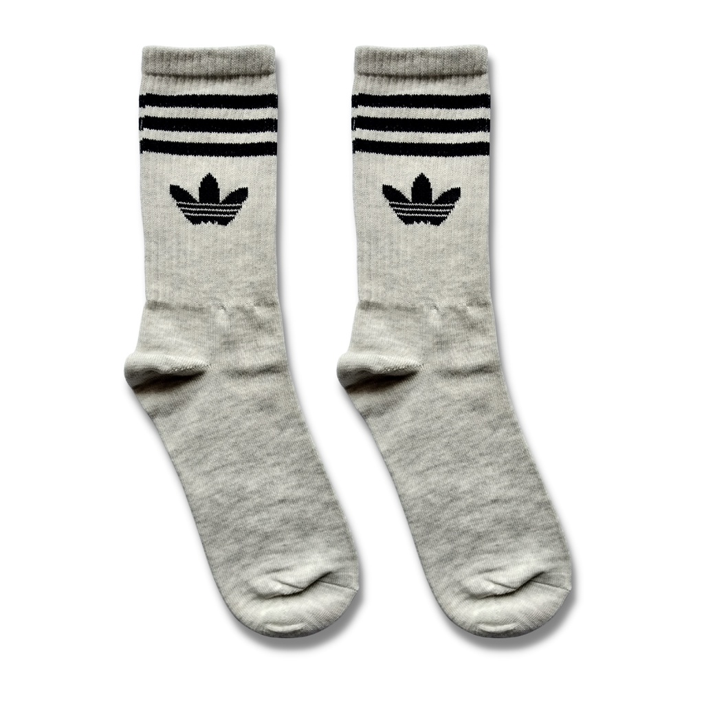 Kaos Kaki Oldschool - Kaos Kaki Motif Adidas Abu Muda - The Muds Official