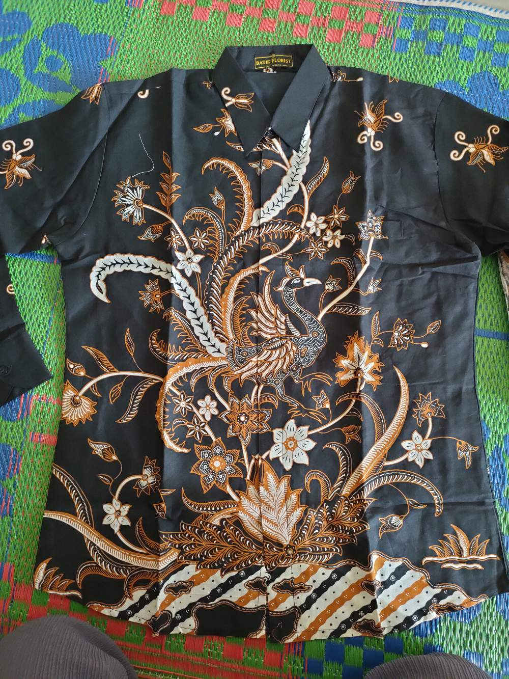 Batik Pria Cendrawasih Sogan Slim Fit Size M - Xxl Batik Solo Katun Primisima Full Furing