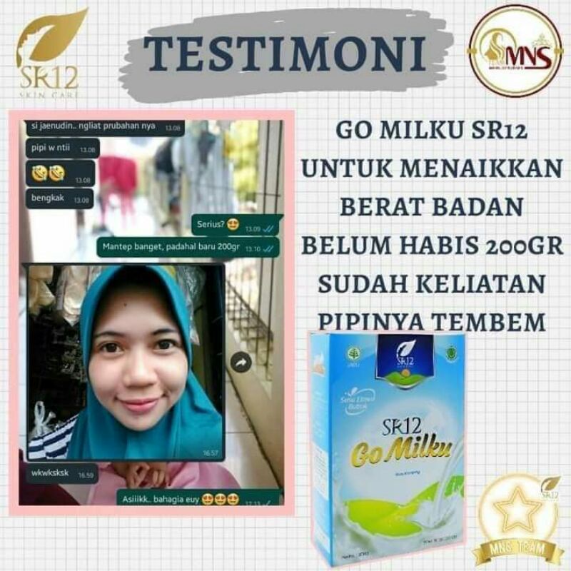 

GO MILKU SR12/ GOMILKU PENGGEMUK BADAN / SUSU KAMBING ETAWA/ UNTUK KESEHATAN TUBUH/ TULANG, JANTUNG, HERBAL SR12 BPOM