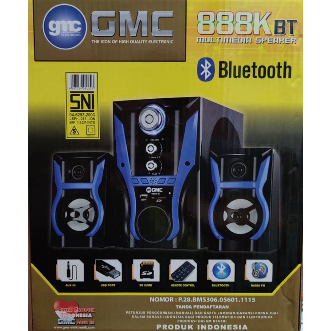 speaker aktif bluetooth multimedia GMC 888K BT