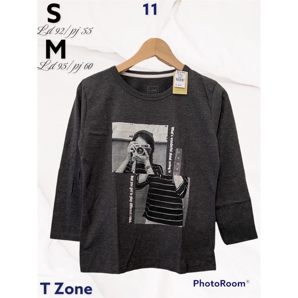 KAOS CEWEK LENGAN PANJANG T ZONE ORIGINAL