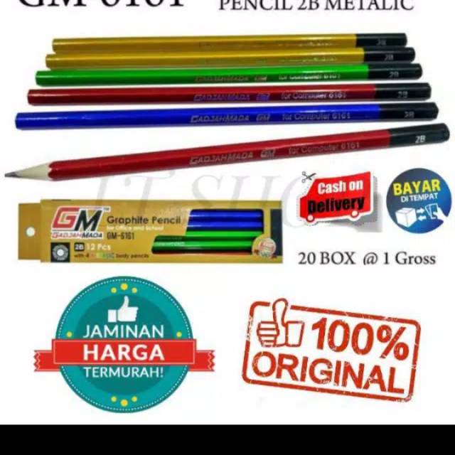 

Pensil gajahmada 1 pack isi12 pcs