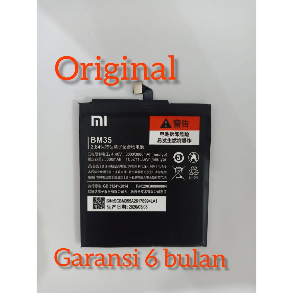 Baterai batere batre XIAOMI Mi4c BM35  Original