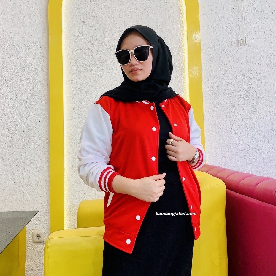 Jaket Varsity Basic II jaket Baseball Polos II College Jacket II Jaket Sweater Varsity Milea