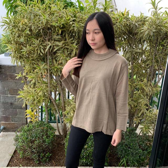 Raissa Turtleneck Sweater Rajut Wanita / Sweater Premium / Sweater Knit