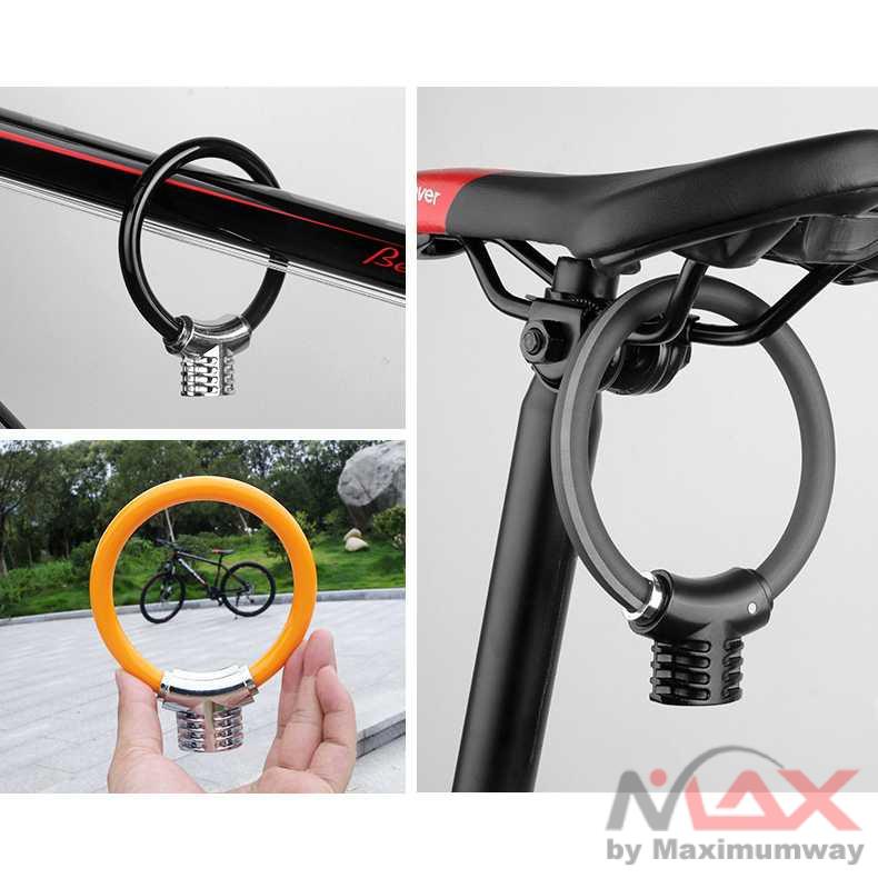 CYCLINGBOX Gembok Sepeda Cable Ring 110mm - BG-8238 Warna Hitam