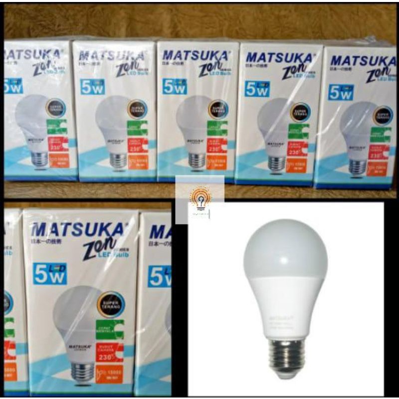 Lampu LED Bohlam Matsuka Zen 3W 5W 8W 10W 12W