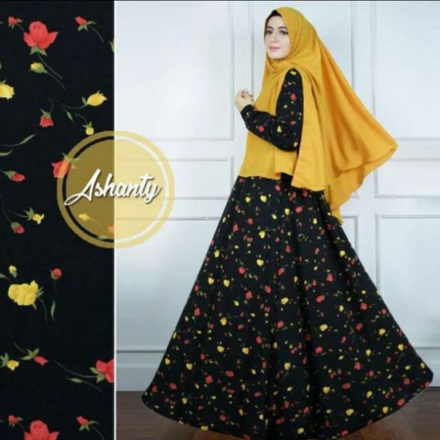 GAMIS MONALISA ASHANTY BLACK RED ROSE