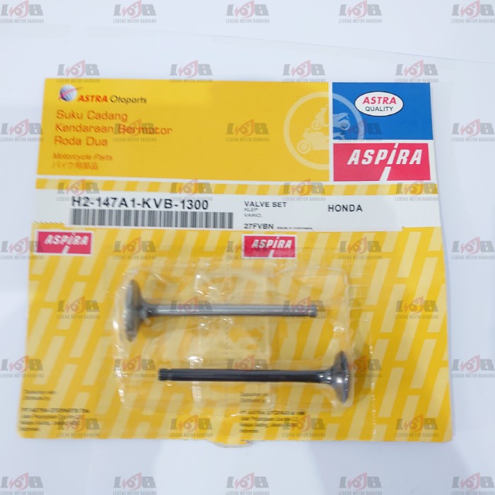 Aspira Klep Set In/Ex Vario 110 Old Valve Kit Komplit KVB Ori Astra