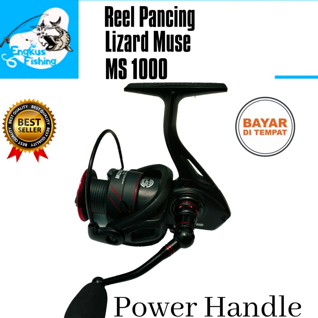 Reel Pancing Lizard Muse 1000-6000 (14Bearing) Power Handle - Engkus Fishing