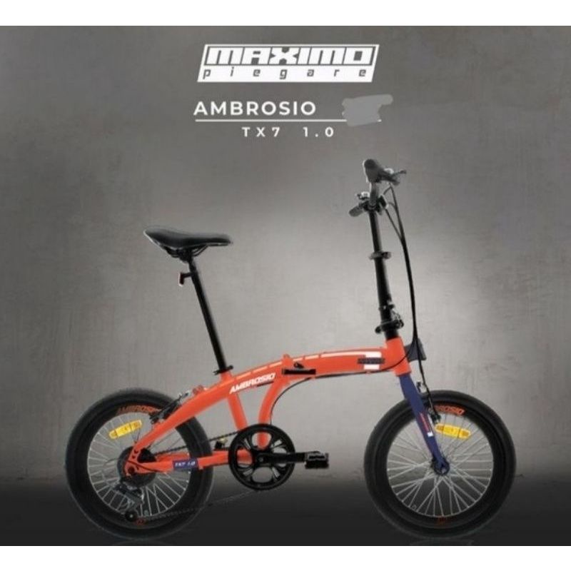 SEPEDA LIPAT 16 AMBROSIO MAXIMO PIEGARE TX 1.0 7 SPEED