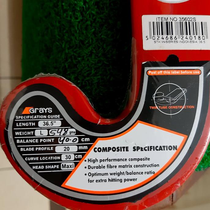 NEW STICK HOCKEY LAPANGAN GRAYS GX 2000 INDONESIA MERAH PUTIH