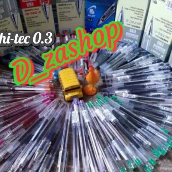 

Bagus Banget.. pen makna HITEC Pilot 0.3 warna warni satuan HI TECH