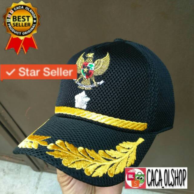 Topi Lurah Kepala Desa Melati Bordir