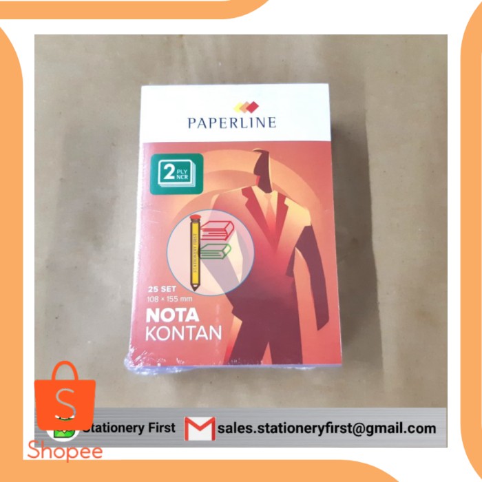

Nota Bon Kontan 2 Rangkap K2 Ply Kecil Paperline per Pack isi 10 Buku