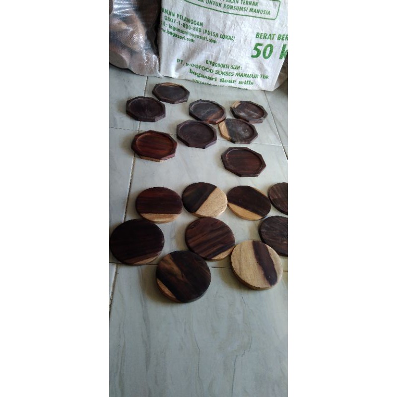 Tatakan Gelas Sonokeling/ Tatakan Kayu Sono