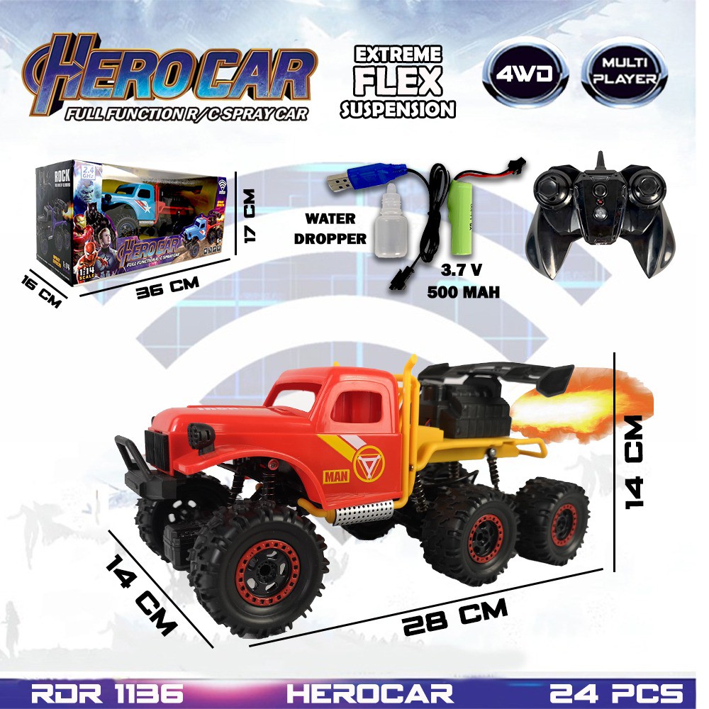 MURAH RDR1136 RDR1225 RDR1062 RC Rock Crawler Offroad Off Road Jeep Pasir Mengeluarkan Asap 4WD 4X4 Mainan Anak Mobil Remote Control Murah RADAR