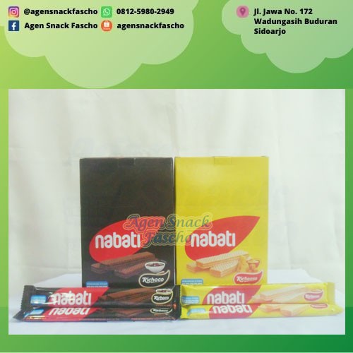 

Nabati Wafer Cokelat / Keju 7.5 gram (1 pack isi 20 pcs)