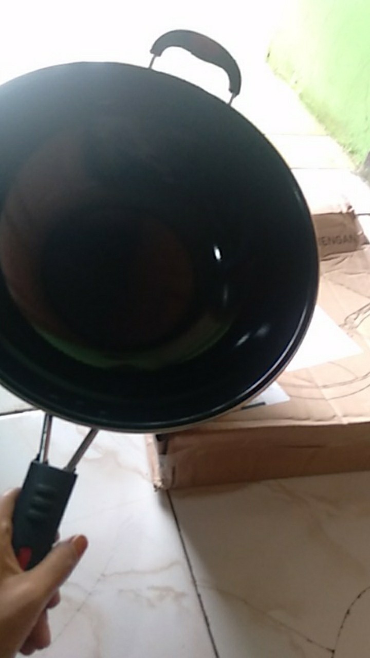 Gm Bear Wajan Teflon Gagang Merah 32cm 1069-wajan Penggorengan Teflon 32cm