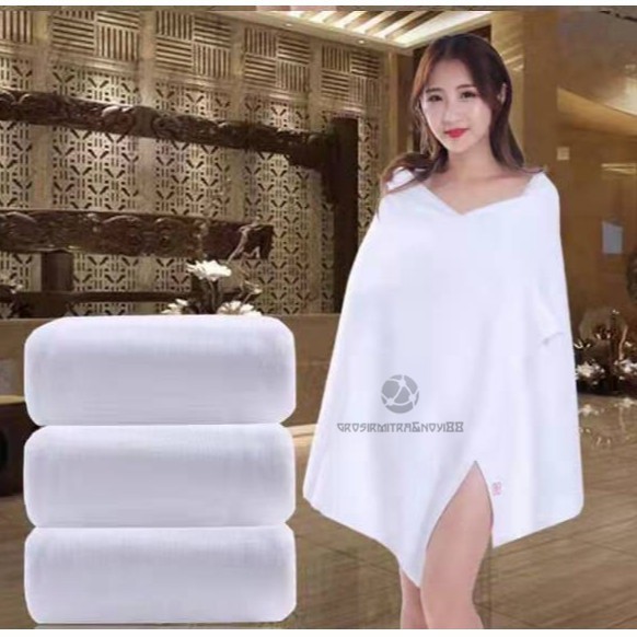 Handuk Mandi Handuk Dewasa Unisex Handuk Hotel Handuk 70X140cm Putih Handuk Katun Perlengkapan Kamar Mandi Berkualitas Daya Serap Tinggi dan Lembut Handuk Murah Terlaris