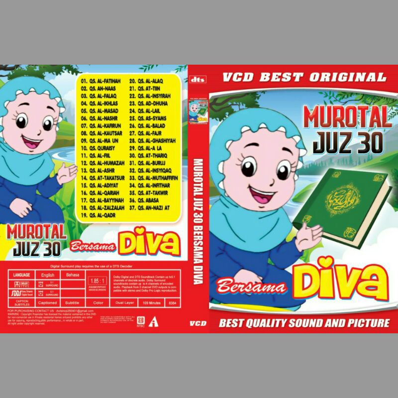KASET VCD MUROTAL JUZ 30 BERSAMA DIVA