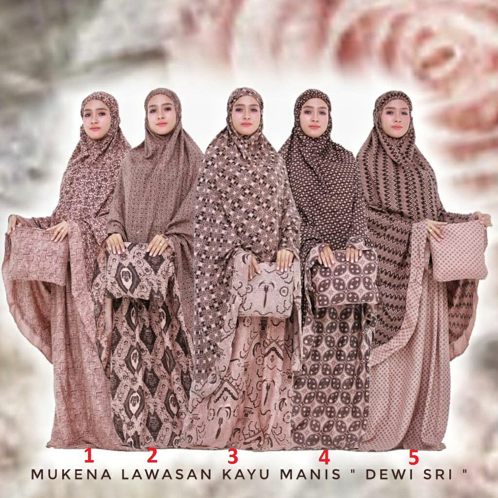 Mukena Adem Batik "Dewi Sri" Rempel Jumbo