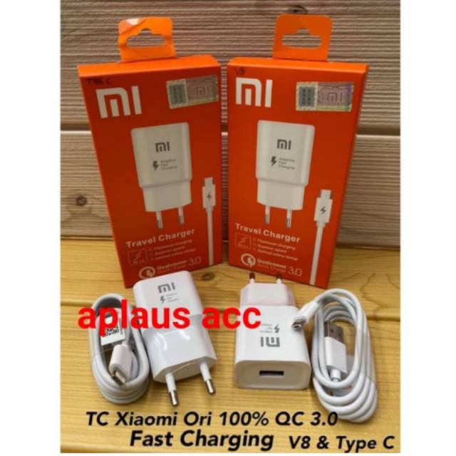 Charger Xiaomi QC3.0 Fast Charging V8 & Type C