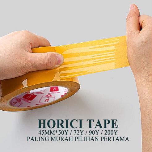 MURAH SUPER CLPER 45mmx200Y LAKBAN BENING DAN COKLAT HORICI TAPE TAPE ISOLASI