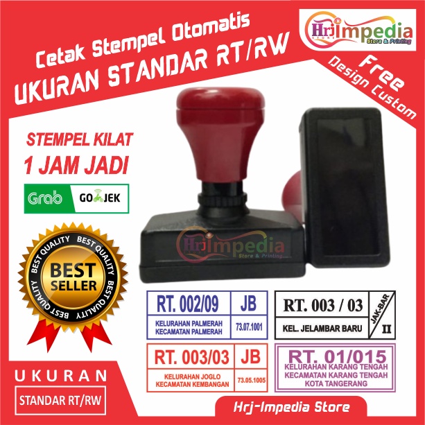 

Cetak Stempel Otomatis Ukuran Standar Stempel RT & RW | Cetak Stempel Custom
