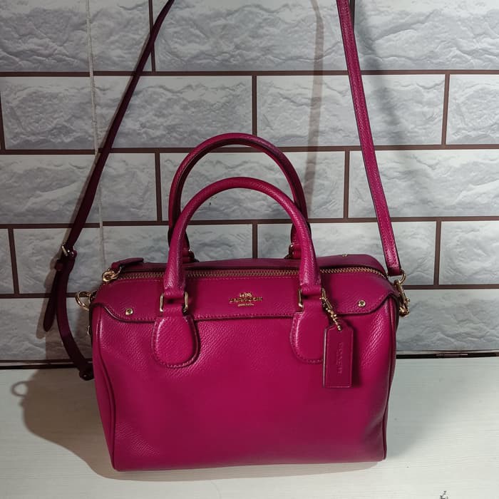 TAS WANITA COACH ORIGINAL - COACH BENNET MINI SATCHEL FUCHSIA