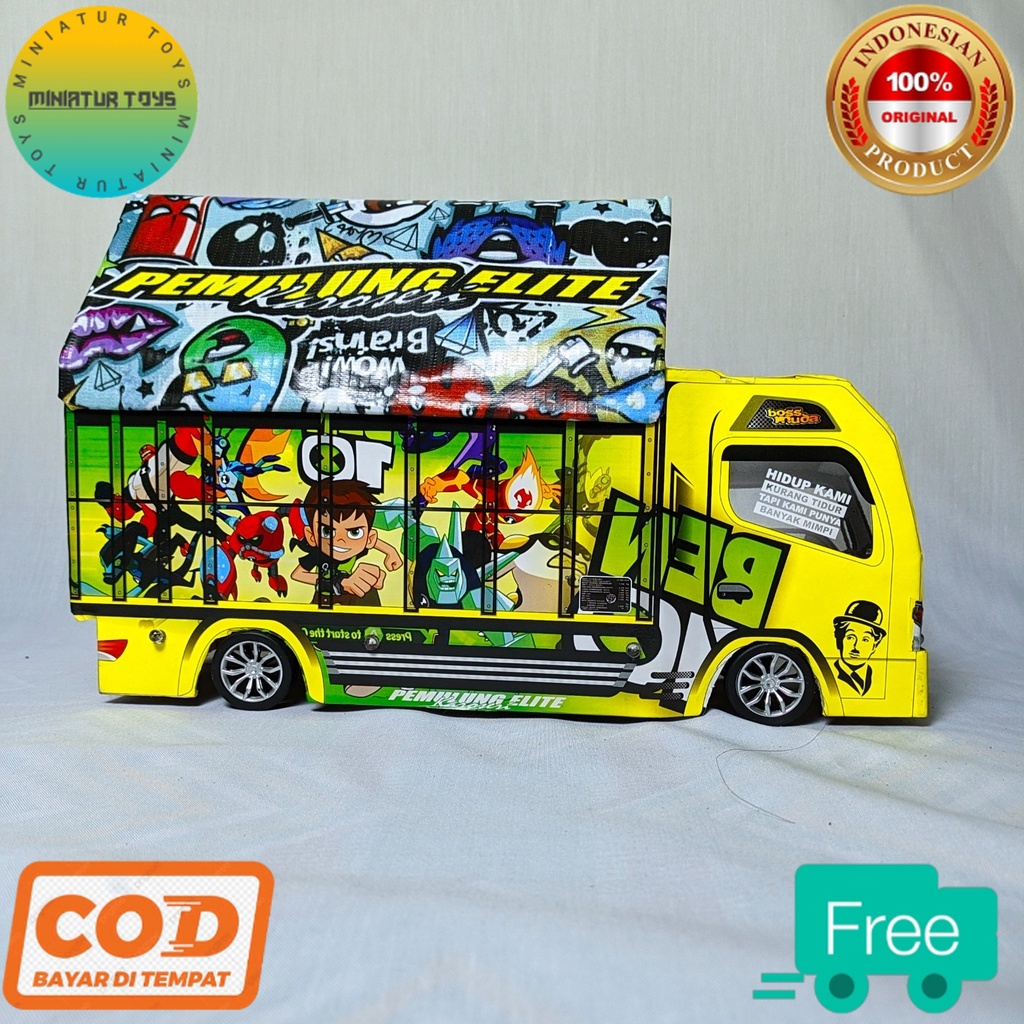 Miniatur Truk Oleng  BEN 10 UKURAN 30