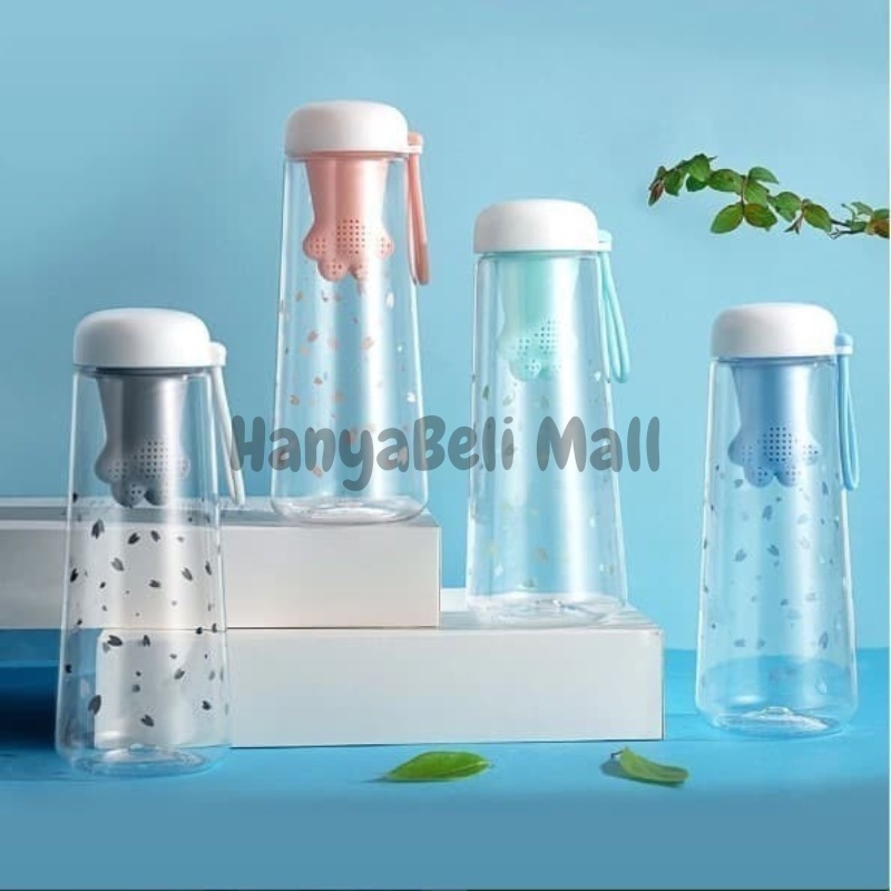 [HBM] Botol Minum Saringan FIlter Teh 550ml Infuser Tea Motif Paw Cat